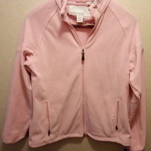 North End Pink Fleece Jacket Size Medium